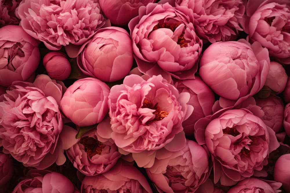 Lush Pink Peonies by Andrea Haase — canvas wall art