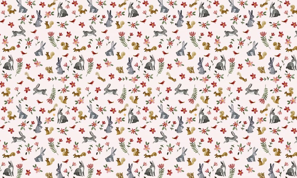 Whimsical Woodland Animals by Abigail Morales — canvas wall art