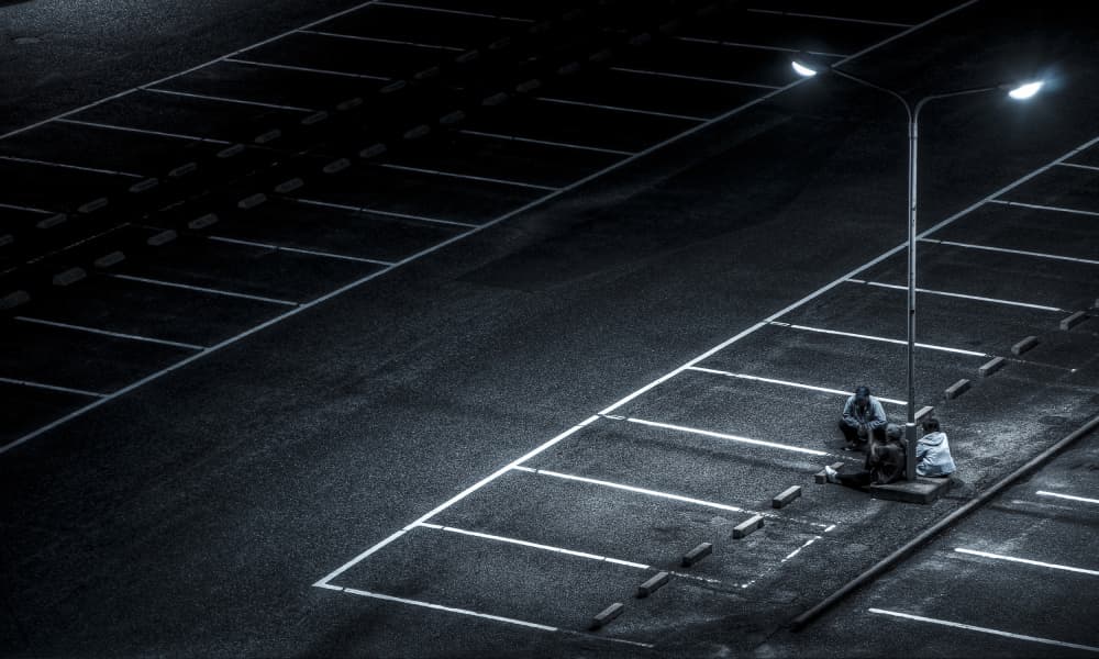 Quiet Night Parking by Tomoshi Hara — canvas wall art