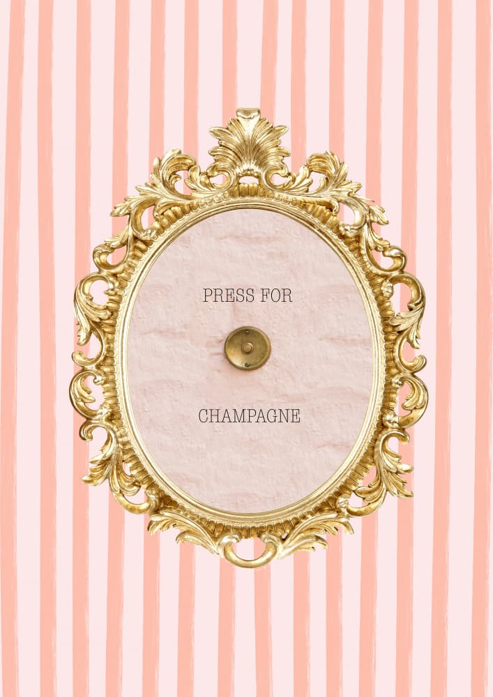 Press For Champagne by Talitha McQueen — canvas wall art