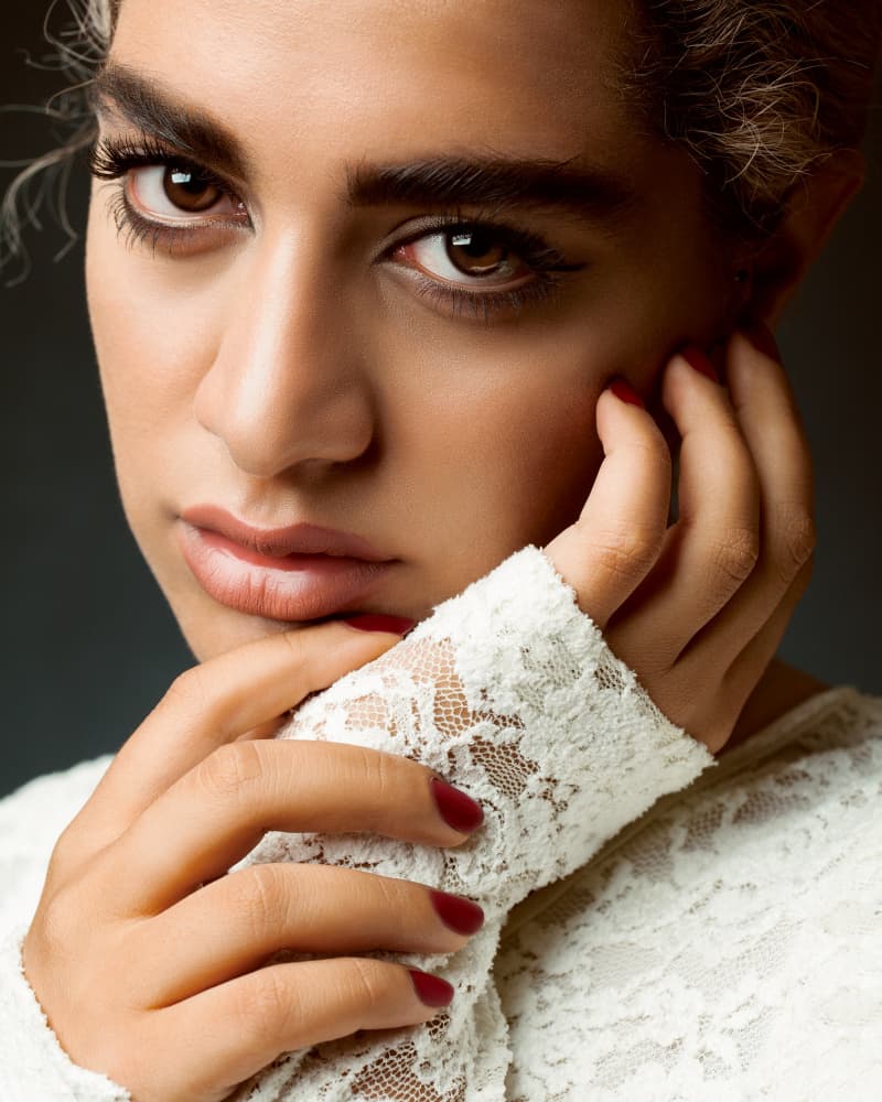 Intense Woman's Gaze by Mehdi Mokhtari — canvas wall art