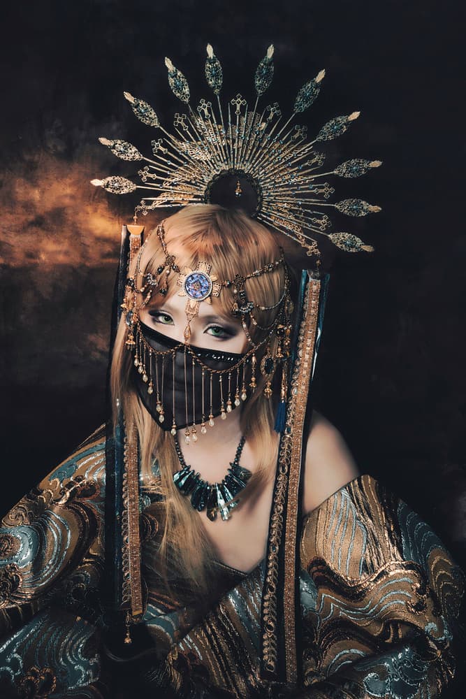 Mysterious Empress Portrait by KOIKI — canvas wall art