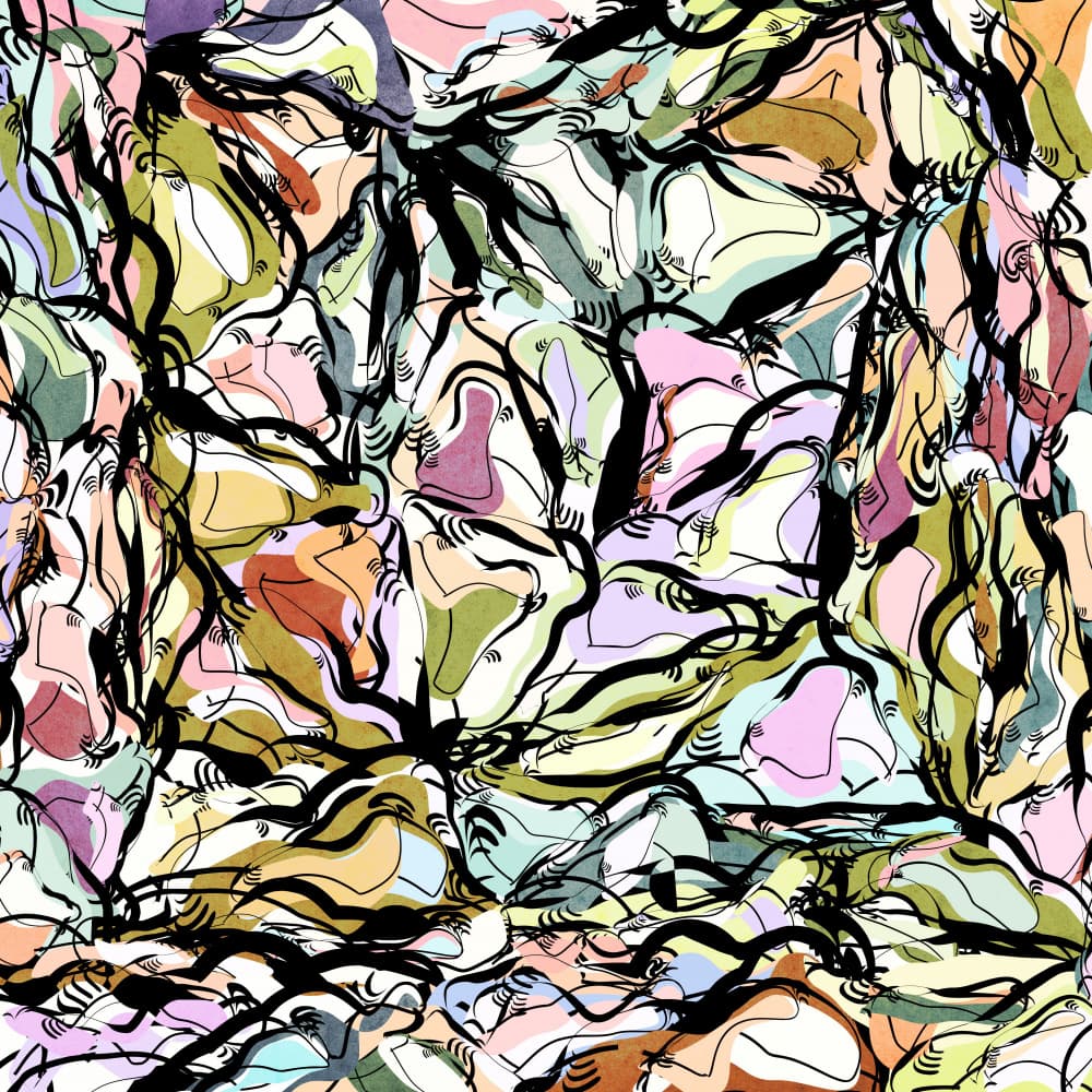Pastel Abstract Figures by Angelo Cerantola — canvas wall art