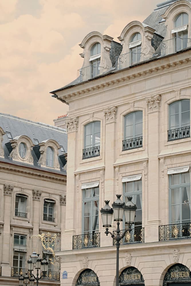 Elegant Paris Architecture by Talitha McQueen — canvas wall art
