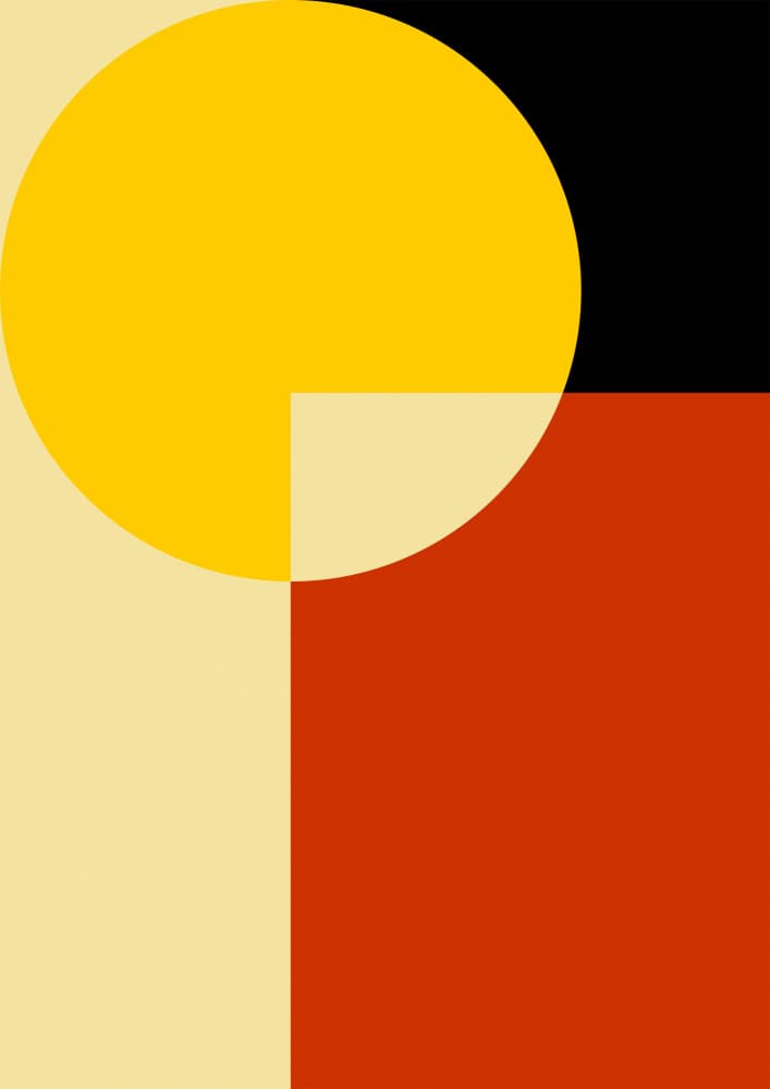 Bold Geometric Shapes by Nilesh Kulkarni — canvas wall art