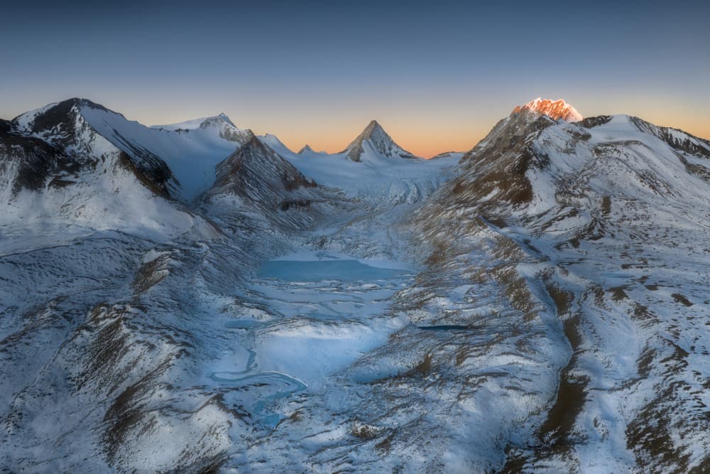 Golden Mountain Sunrise by YANGYING — canvas wall art
