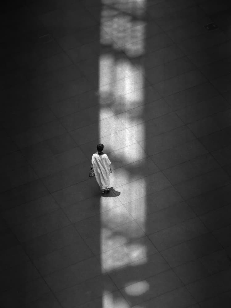 Solitary Figure In Light by IKUMI FUKAZAWA — canvas wall art