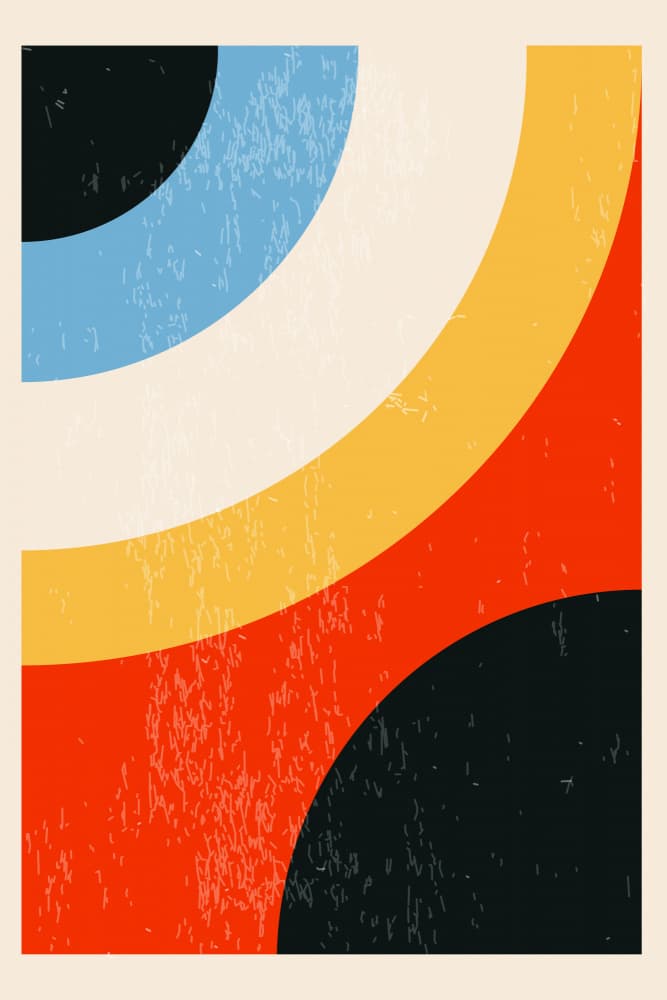 Geometric Arc Layers by jay stanley — canvas wall art