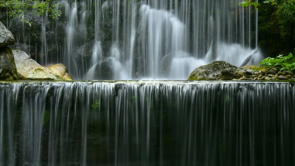 Serene Water Cascade by Primož Kožuh — canvas wall art
