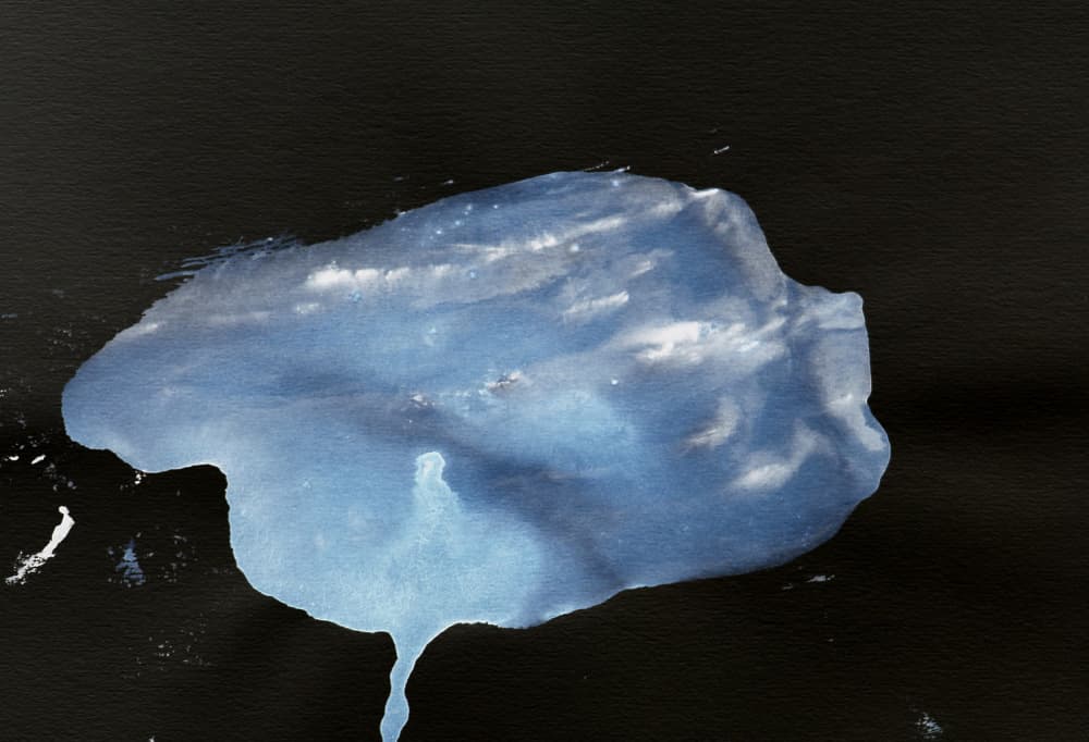 Ethereal Blue Cloud Form by Santhosh ch — canvas wall art