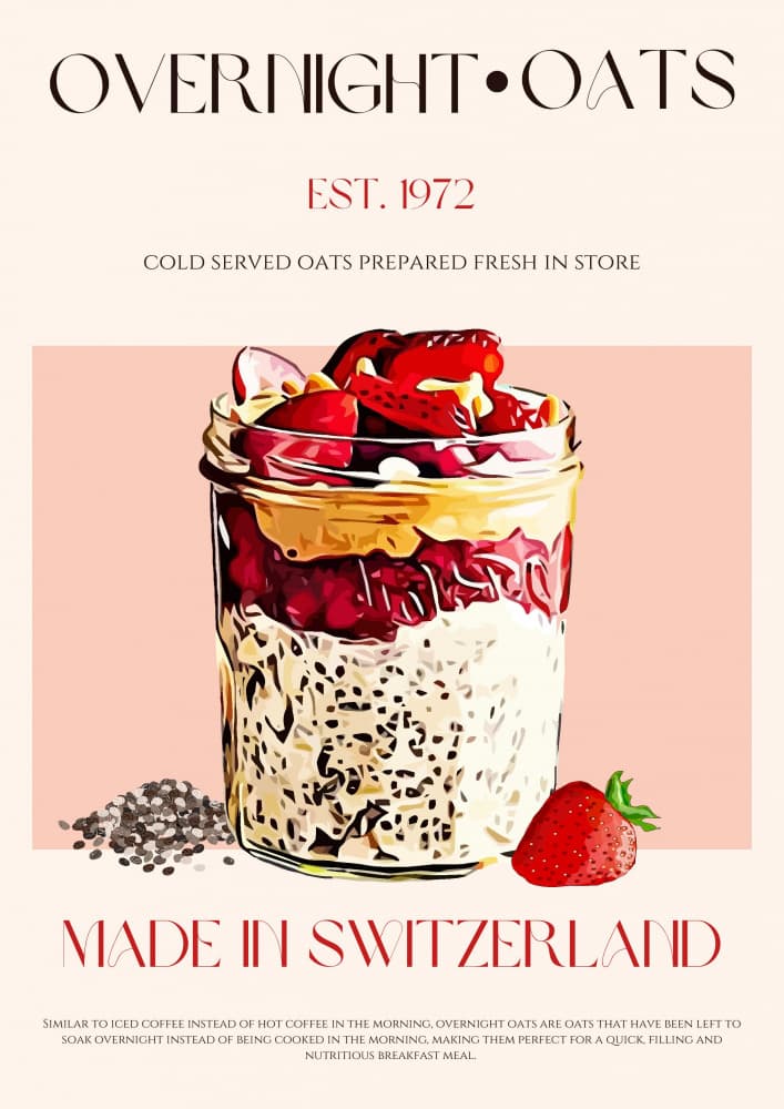 Overnight Oats Parfait by Nazma Khokhar — canvas wall art