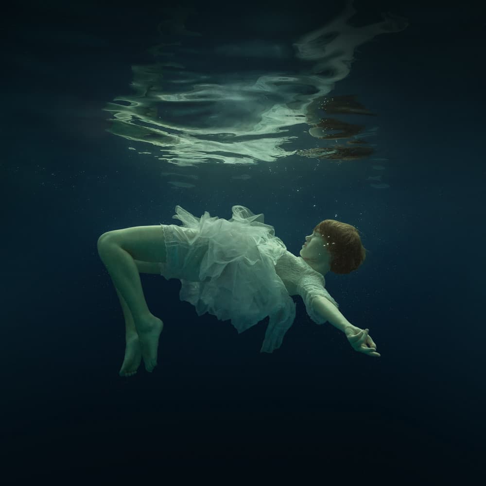 Ethereal Underwater Girl by Dmitry Frizel — canvas wall art