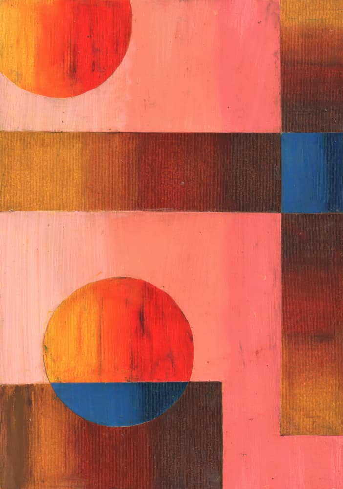 Geometric Sun Horizon by Kulik — canvas wall art
