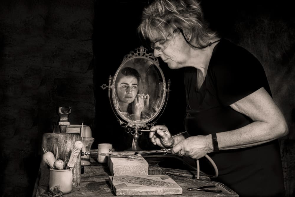 The Artisan's Mirror by Martine Benezech — canvas wall art