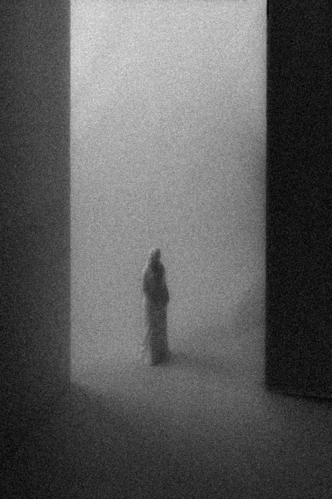 Solitary Figure in Mist by Ramiz Sahin — canvas wall art
