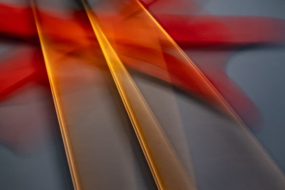 Dynamic Color Trails by Franco Tessarolo — canvas wall art