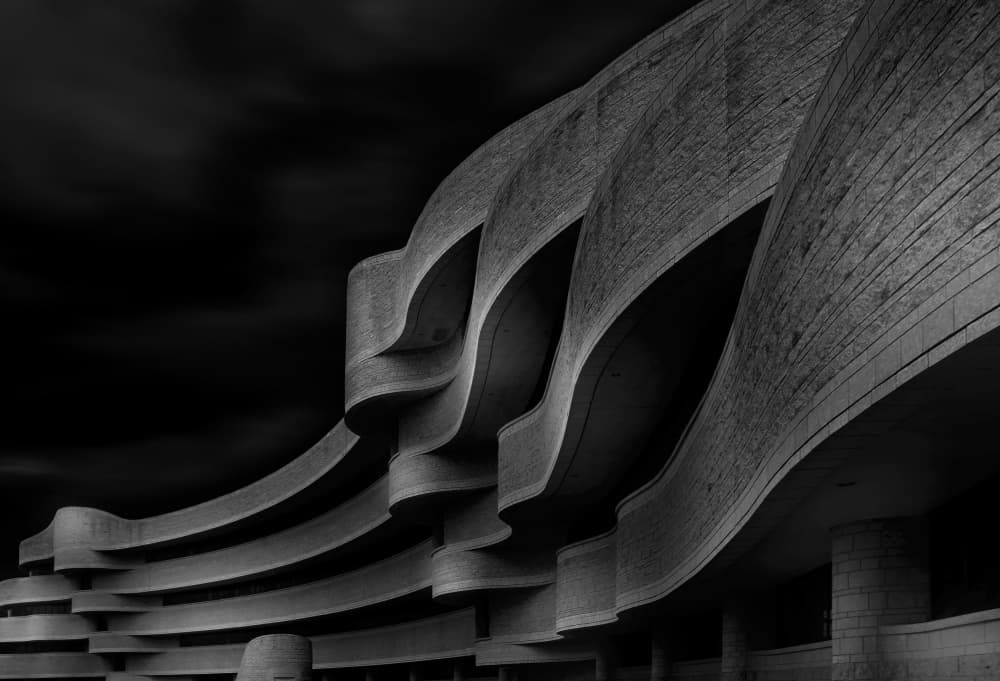 Modern Architectural Curves by Ivan Huang — canvas wall art