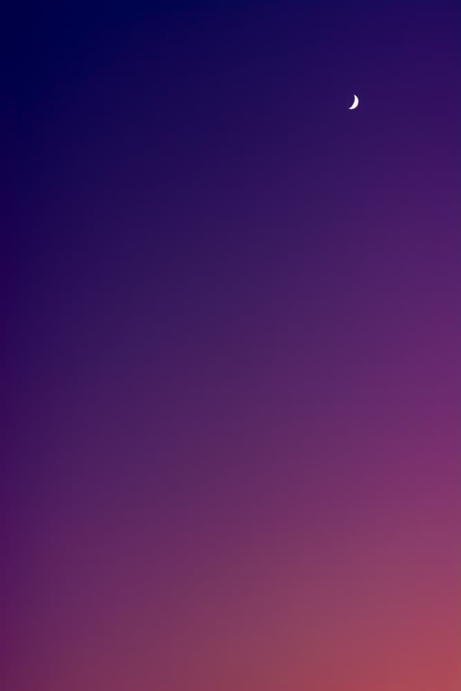 Gradient Dusk Moon by Tal Paz-Fridman — canvas wall art