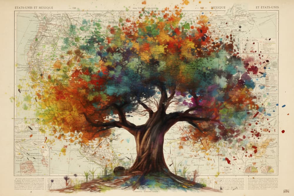 Tree of Life by thomas chedeville — canvas wall art