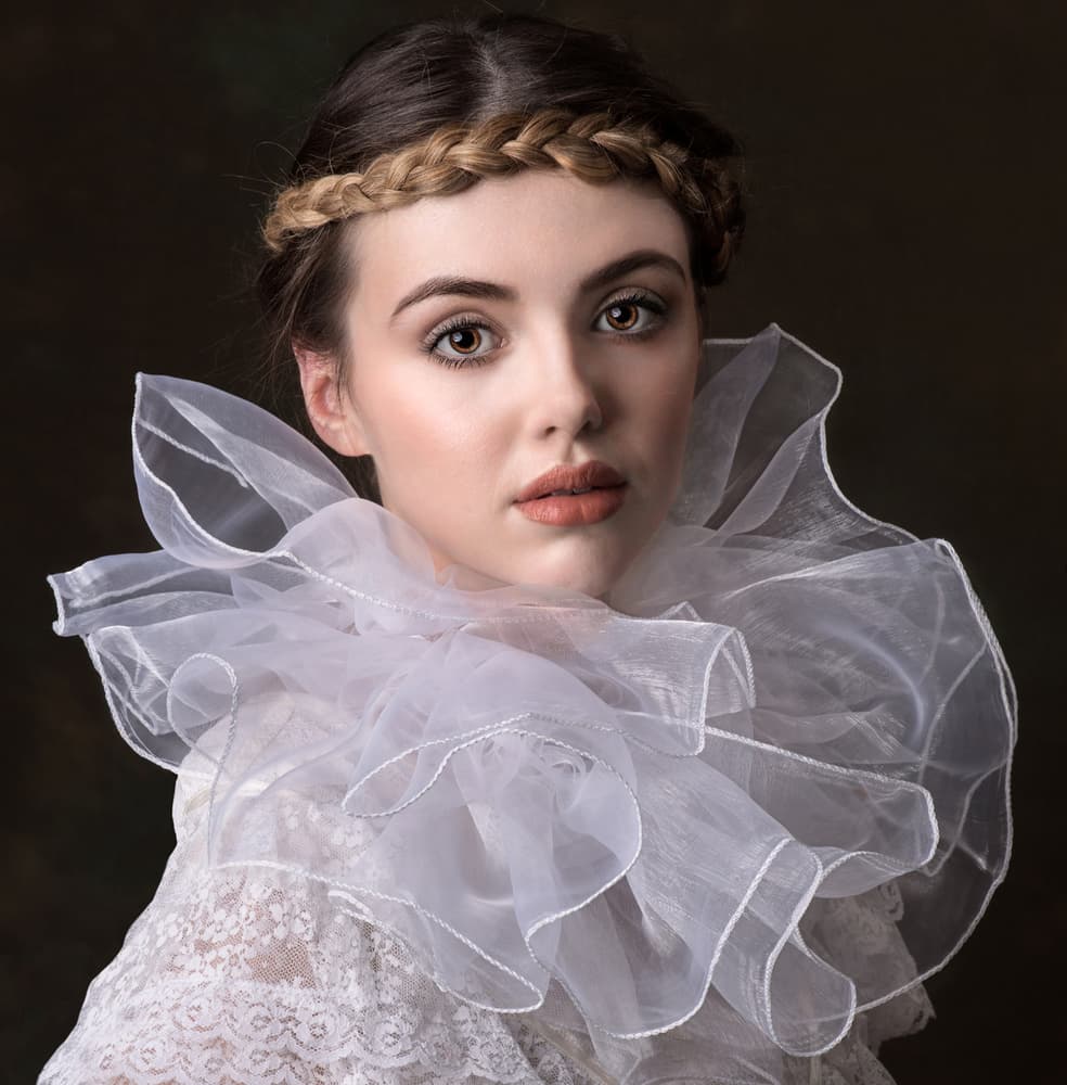 Renaissance Woman Portrait by Joan Blease — canvas wall art