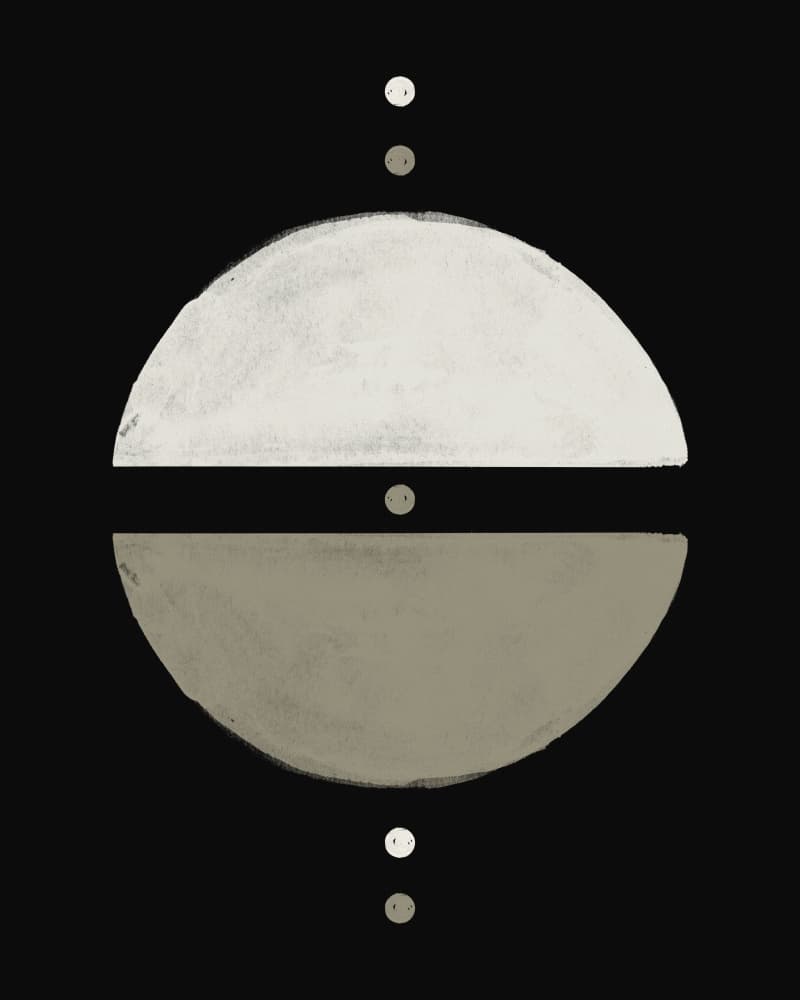 Abstract Cosmic Balance by Ema Paraschiv — canvas wall art