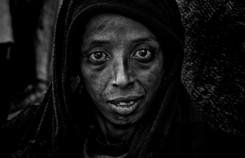 Intense Hooded Gaze by Joxe Inazio Kuesta Garmendia — canvas wall art