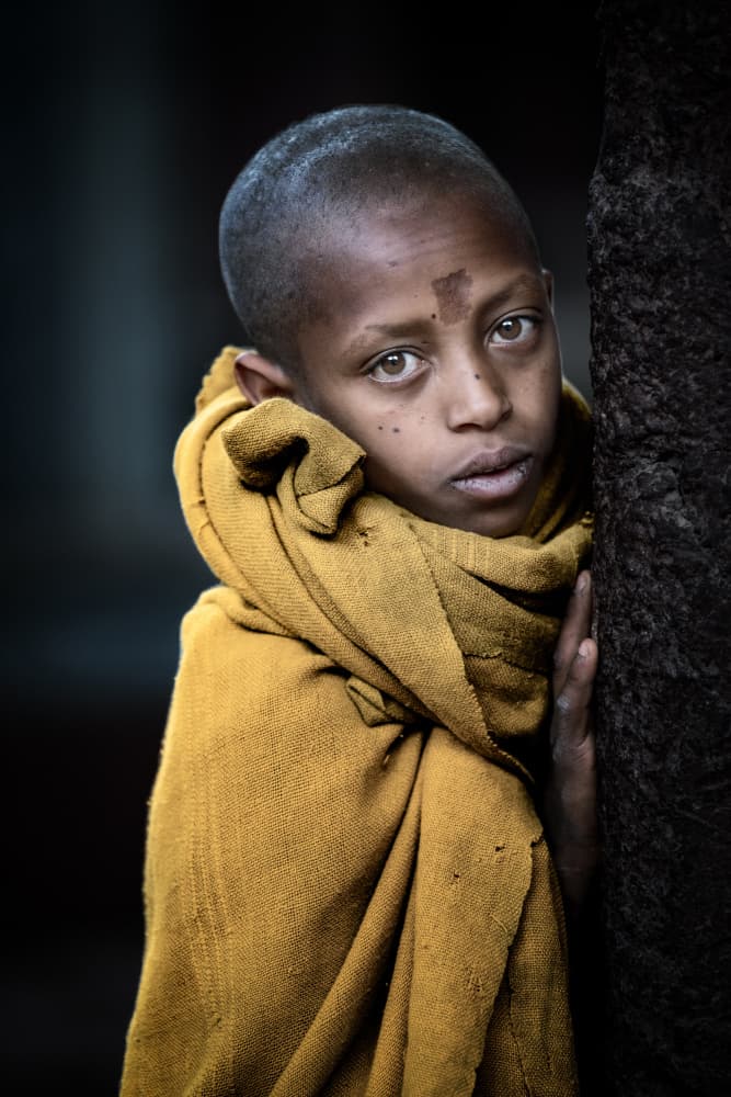 Young Boy's Gaze by Trevor Cole — canvas wall art