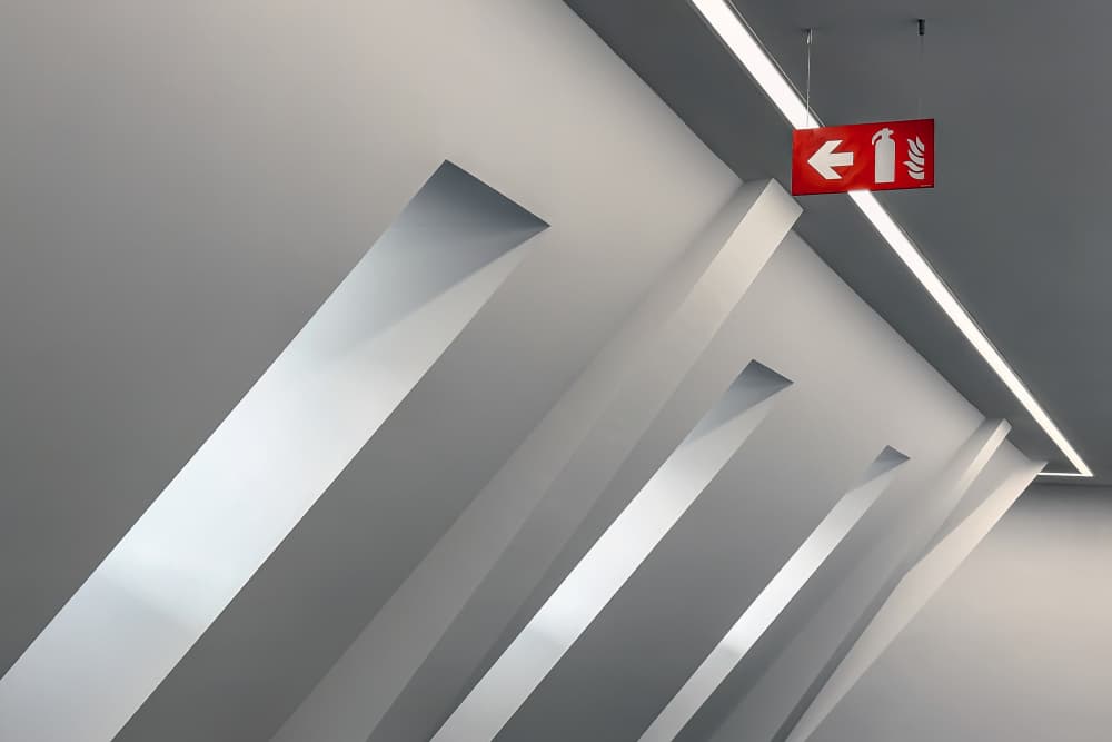 Minimalist Geometric Exit by Lus Joosten — canvas wall art
