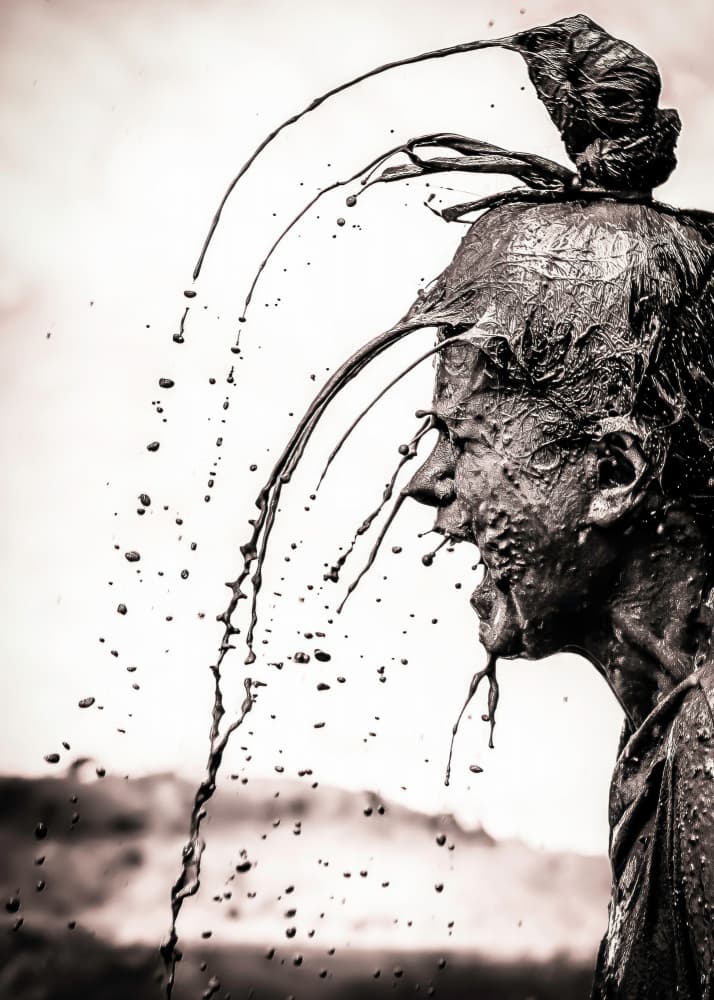 Intense Mud Splash by Wei Xu — canvas wall art