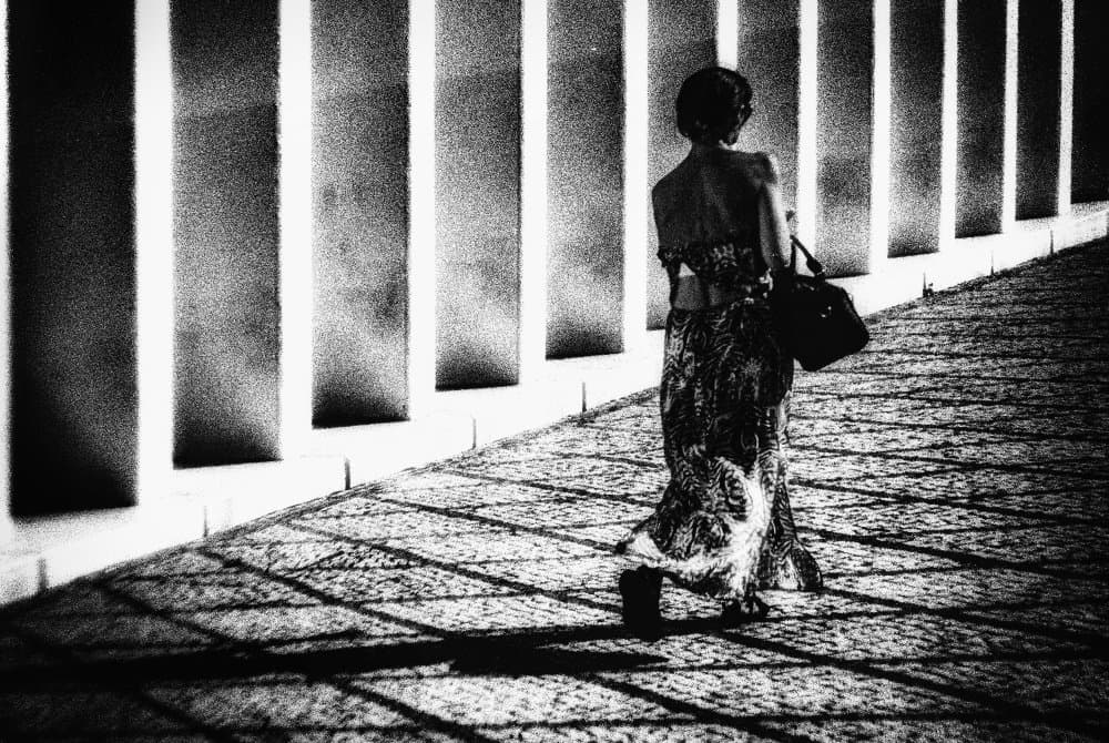 Urban Shadow Walker by Paulo Abrantes — canvas wall art