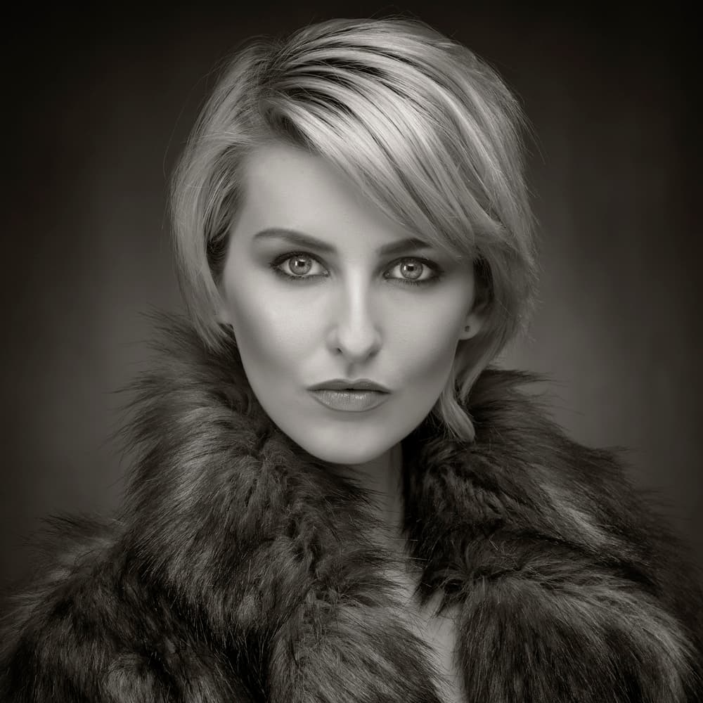 Elegant Woman in Fur by Catchlight Studio — canvas wall art