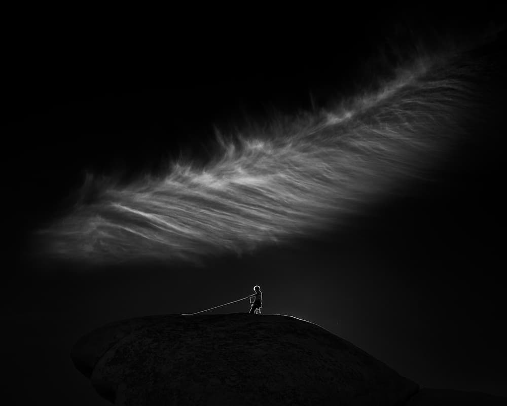 Pulling the Clouds by Shenshen Dou — canvas wall art