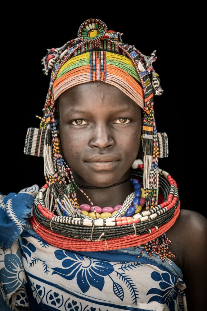 African Woman Adorned by Trevor Cole — canvas wall art