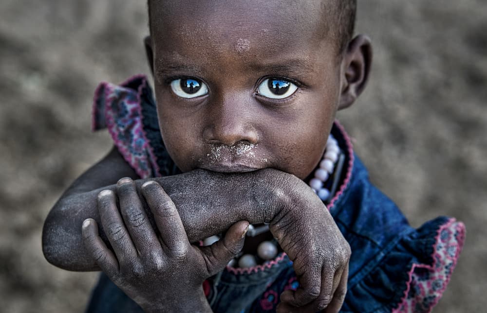 African Child's Gaze by Joxe Inazio Kuesta Garmendia — canvas wall art