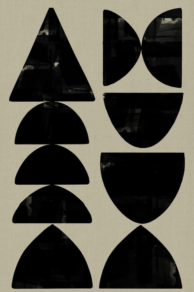 Abstract Geometric Shapes by cartissi — canvas wall art