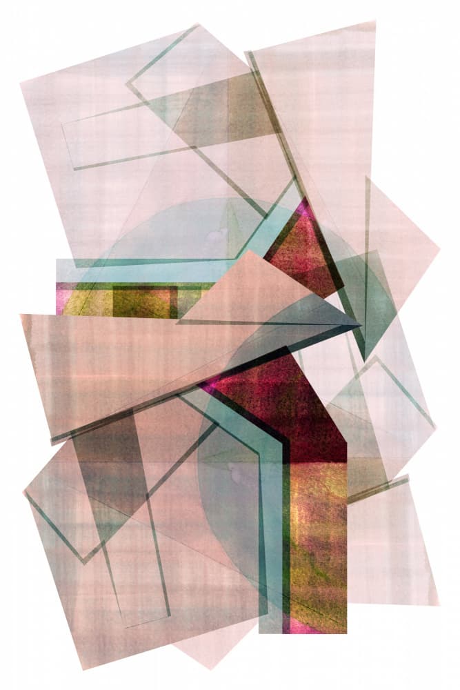 Vibrant Geometric Layers by cartissi — canvas wall art