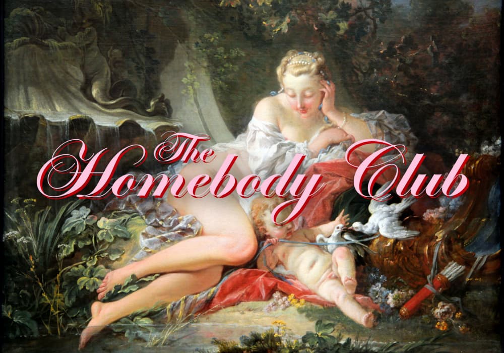 Classical Woman and Cherub by Athene Fritsch — canvas wall art