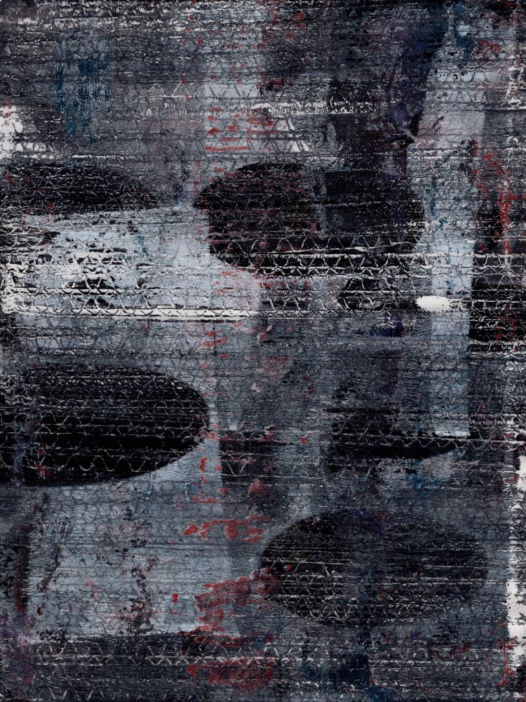 Dark Textured Shapes by Dina Dankers — canvas wall art