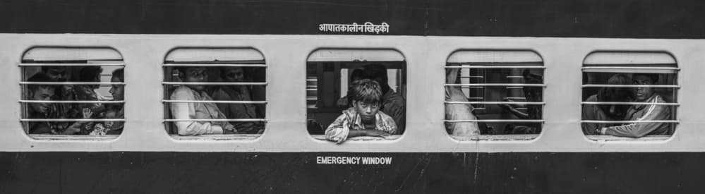 Gazing Out Train Window by Ahmed Abdulazim — canvas wall art
