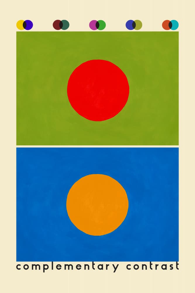 Complementary Color Study by Rosana Laiz Blursbyai — canvas wall art