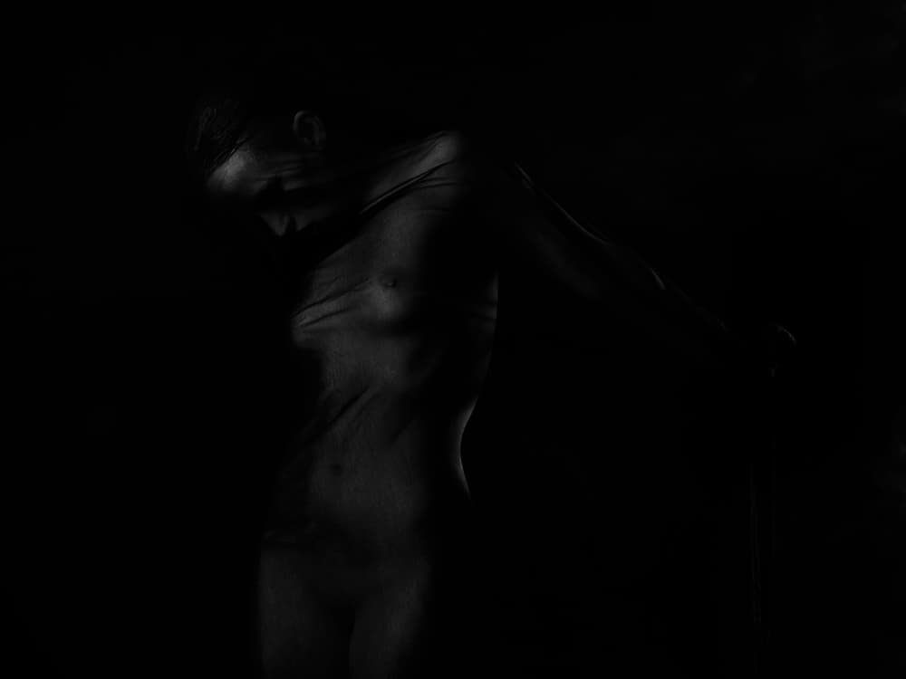 Dark Female Form by Alexandra Fira — canvas wall art
