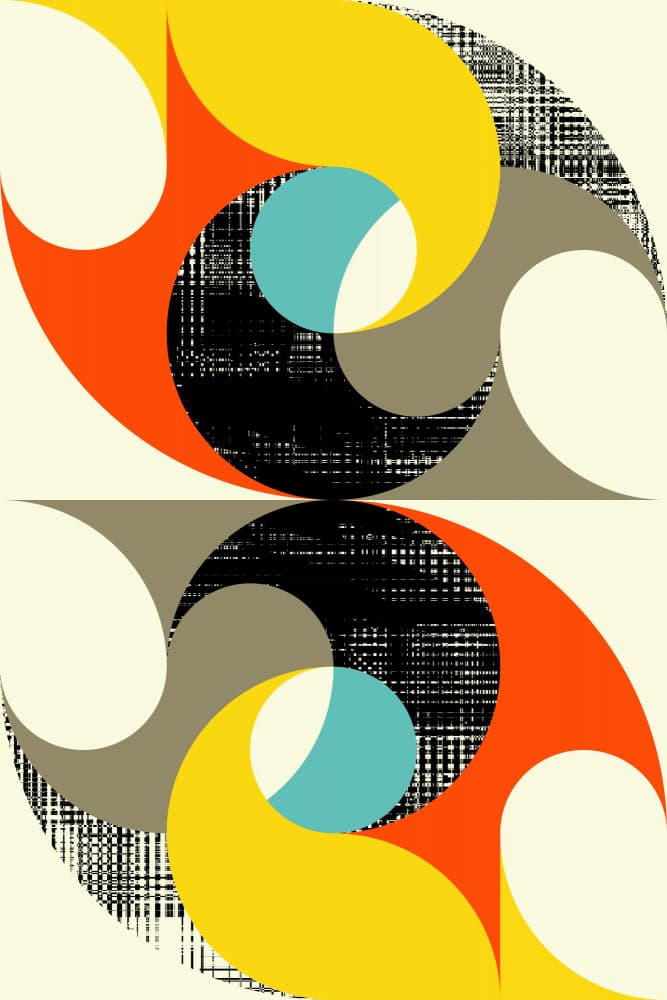 Vibrant Geometric Balance by Petr Strnad — canvas wall art