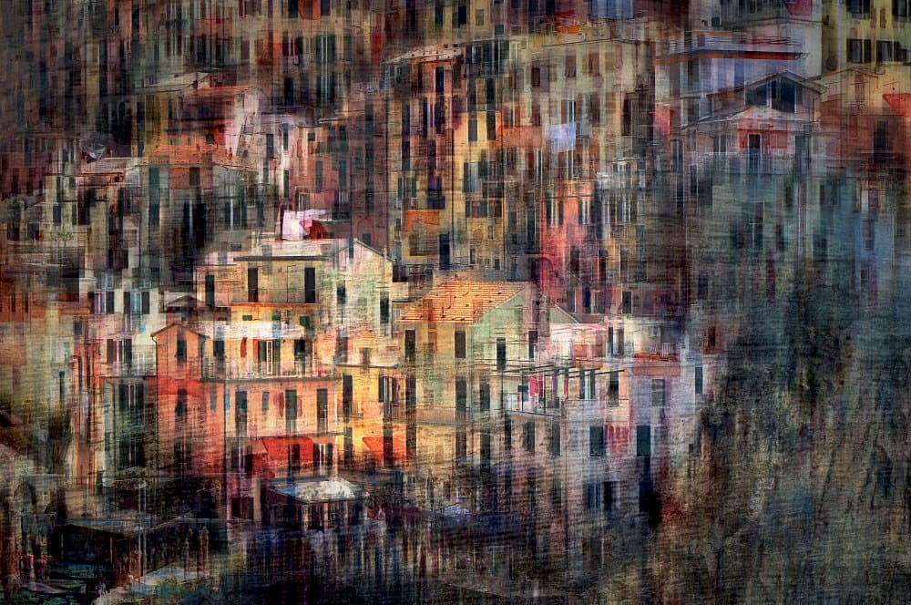 Vibrant City Texture by Hans-Wolfgang Hawerkamp — canvas wall art