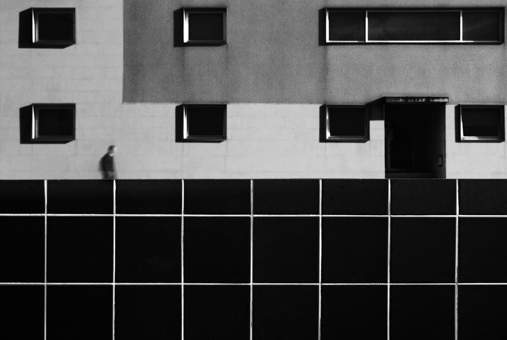 Urban Shadow Walker by Paulo Abrantes — canvas wall art