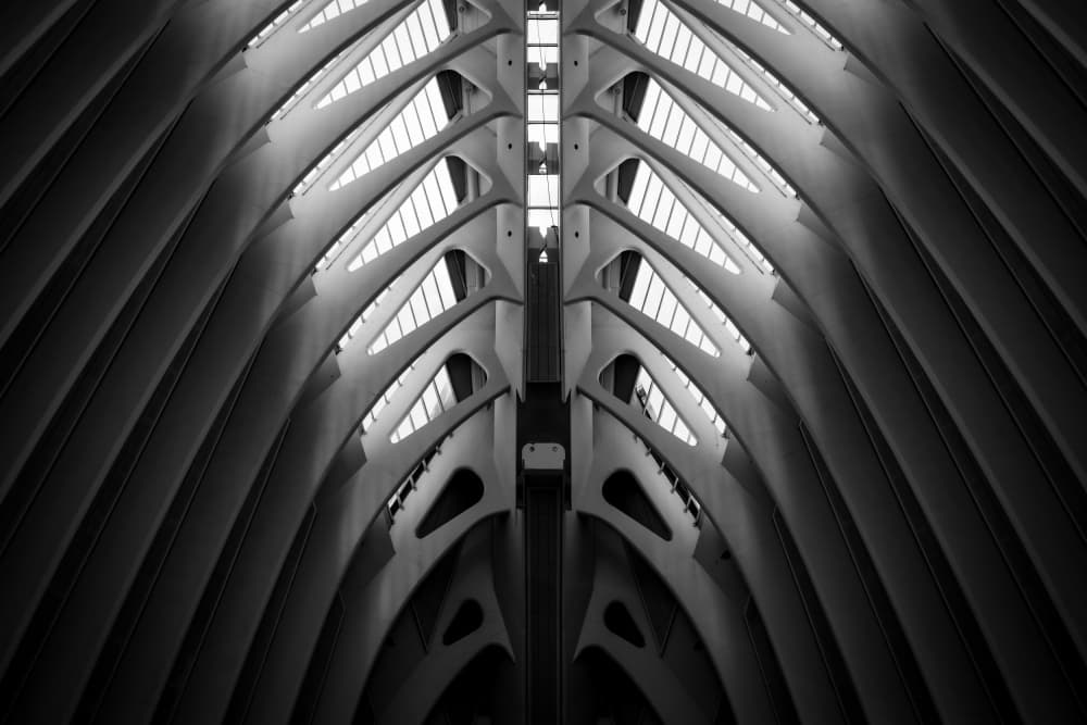 Modern Geometric Vault by Linda Wride — canvas wall art