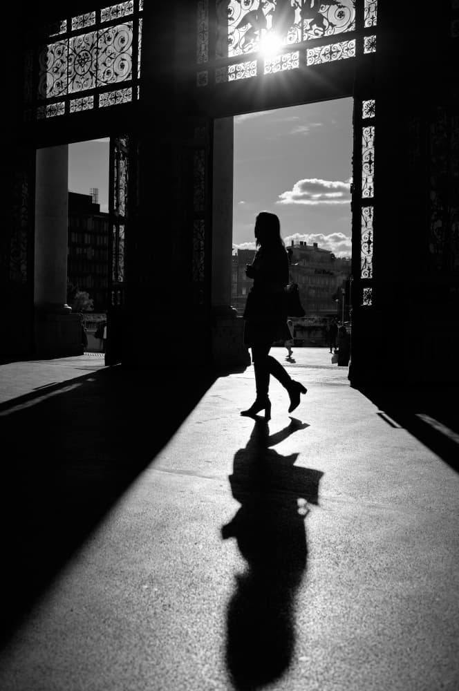 Elegant City Silhouette by Tamas Dragon — canvas wall art