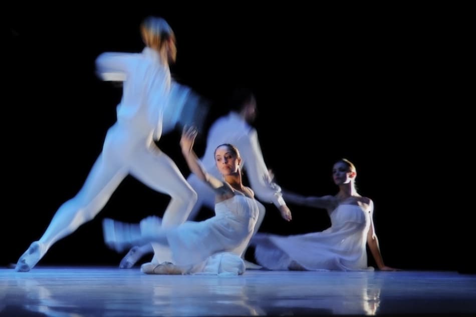 Graceful Dancers in Motion by Jure Kravanja — canvas wall art