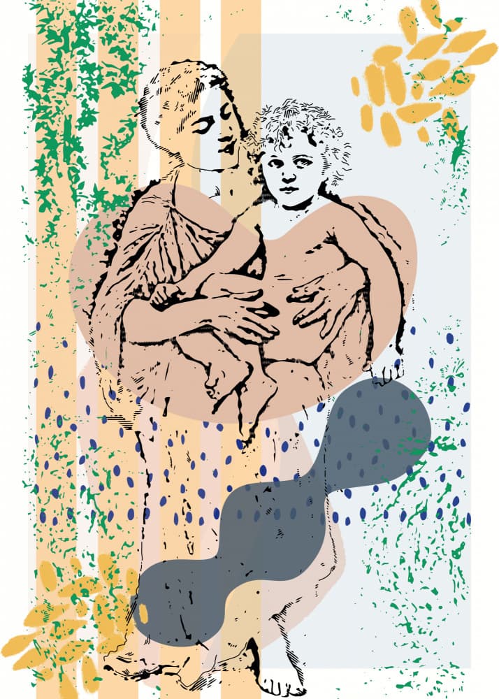 Loving Mother Child Embrace by Doa Project — canvas wall art
