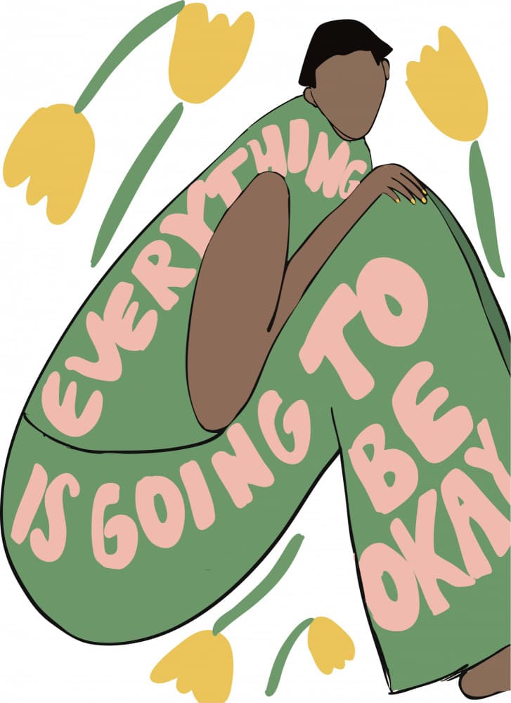 Everything Will Be Okay by Ebony Carter — canvas wall art
