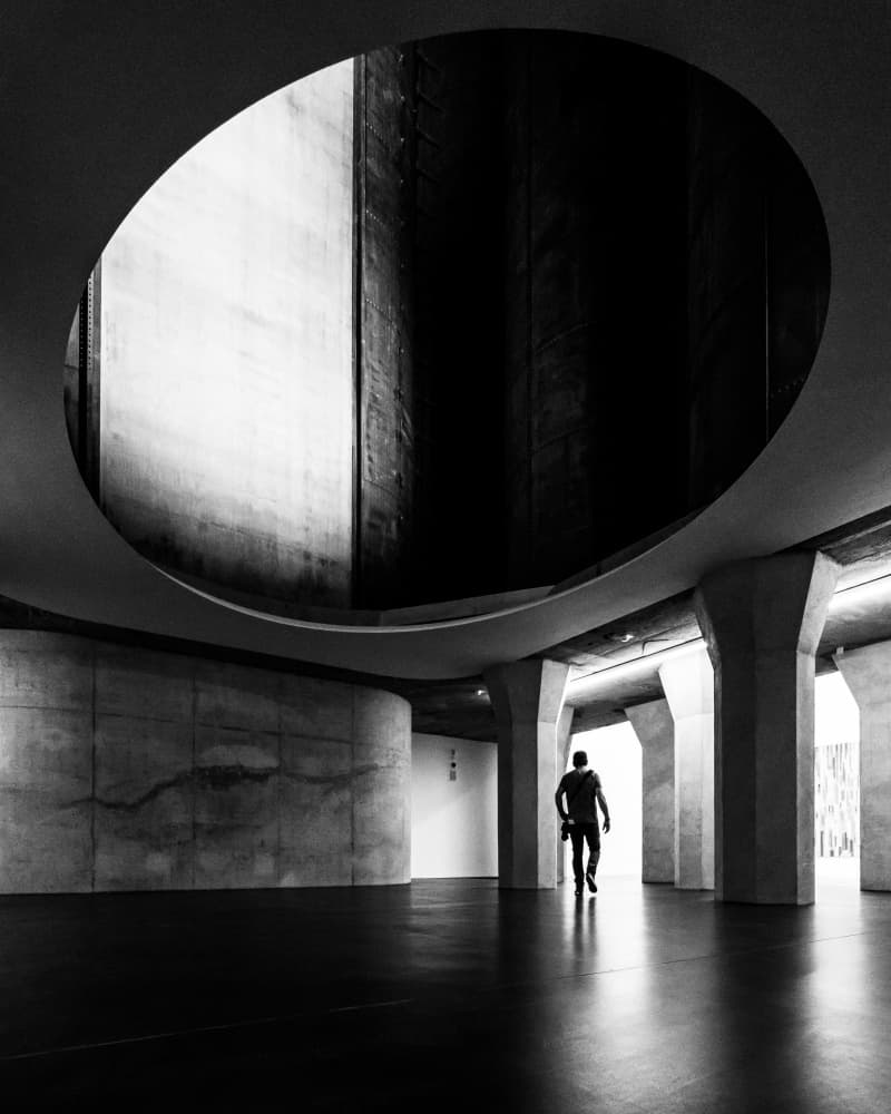 Man In Modern Passage by Sofie Steenhoudt — canvas wall art